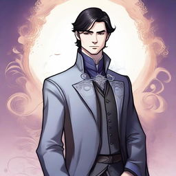 A noble character from the Mistborn series, depicted in a cartoonish style, shown from the waist up