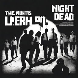 Create a replica of the 'Night of the Living Dead' movie poster