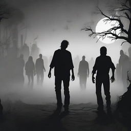 Create a zombie poster image without any text