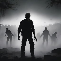 Create a zombie poster image without any text