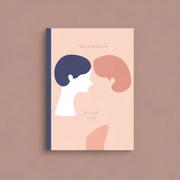 Create a minimalistic book cover featuring two lesbians in love