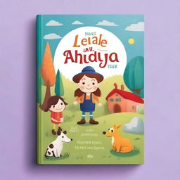 A charming and colorful mockup of a children's storybook cover