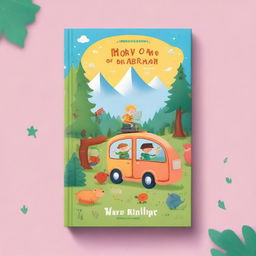 A charming and colorful mockup of a children's storybook cover