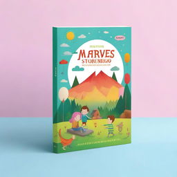 A charming and colorful mockup of a children's storybook cover