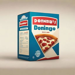 Create a package design for Domino's Pizza that features a vintage style