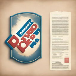 Create a package design for Domino's Pizza that features a vintage style