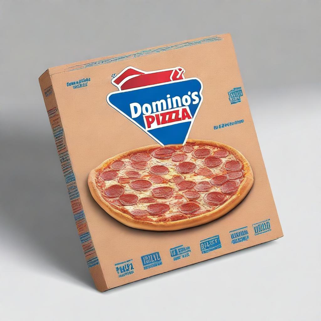 Create a pizza box design for Domino's Pizza