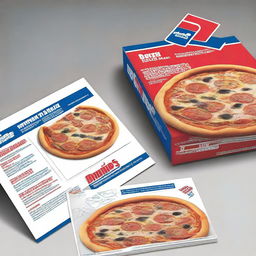 Create a pizza box design for Domino's Pizza