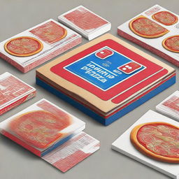 Create a pizza box design for Domino's Pizza