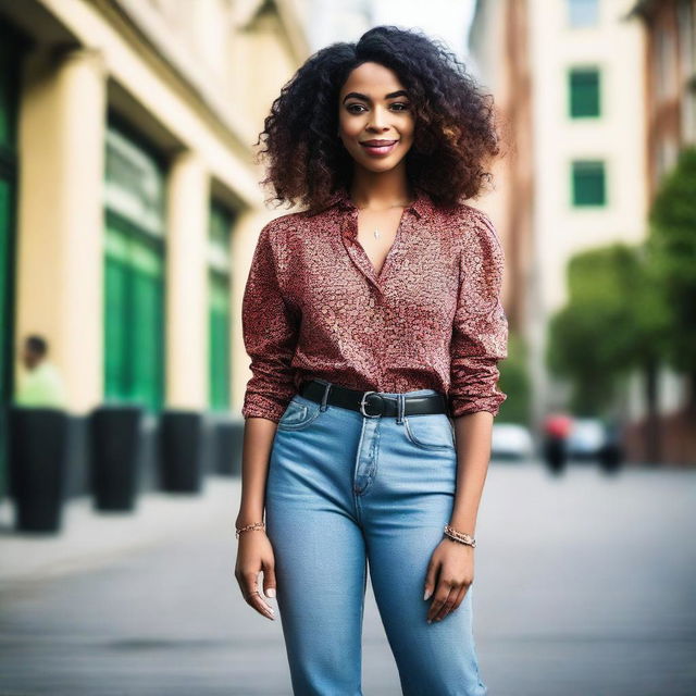 A transgender girl standing confidently with a smile