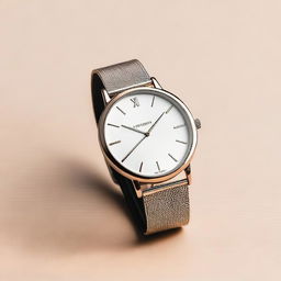 A detailed and elegant wristwatch with a sleek design