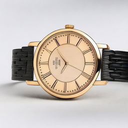 A detailed and elegant wristwatch with a sleek design