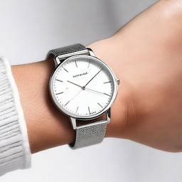 A detailed and elegant wristwatch with a sleek design