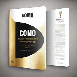 Create a book cover with the title 'Como Empreender com Deus'