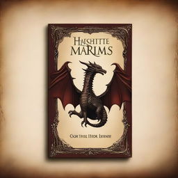 Create a cover page for a book with a theme similar to Game of Thrones