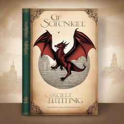 Design a cover page for a book with a theme similar to Game of Thrones