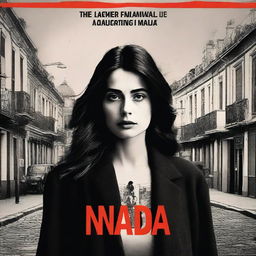 A promotional movie poster for a miniseries based on Carmen Laforet's novel 'Nada', starring María Valverde as the protagonist