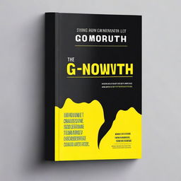 Create a striking book cover for a non-fiction self-help book titled 'G Growth: A Comprehensive Guide to Growing Taller After Puberty