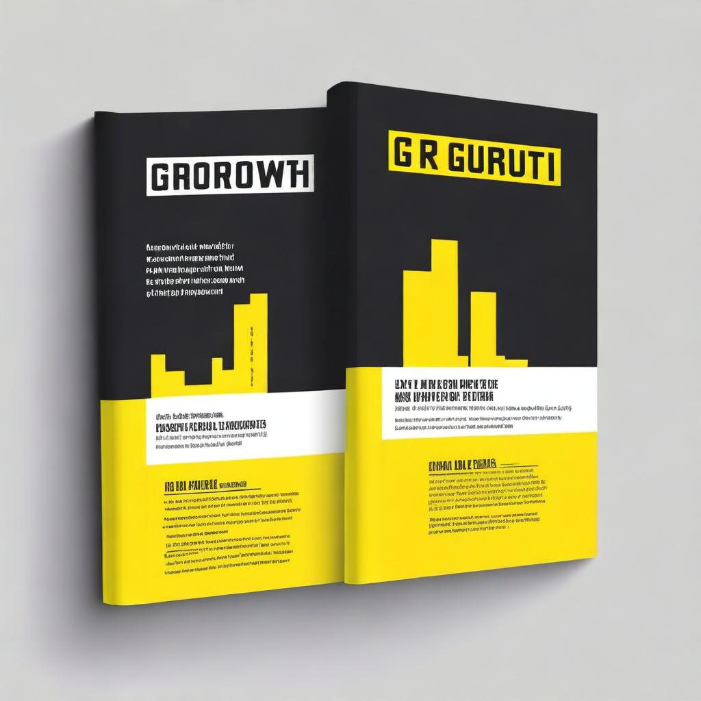 Design a modern and engaging book cover for 'G Growth: A Comprehensive Guide to Growing Taller After Puberty