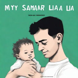 A book cover showing an unknown white man holding a six-month-old baby in his arms