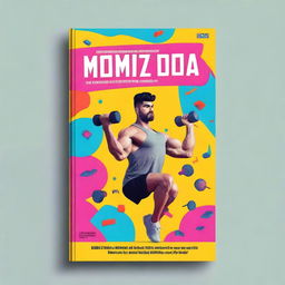 Create an ebook cover design that showcases various gym exercises