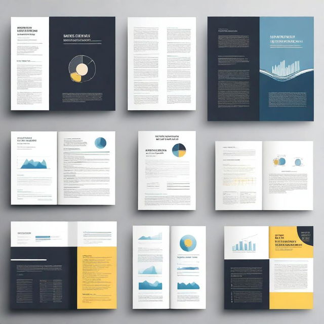 A detailed and visually appealing report cover with a professional design