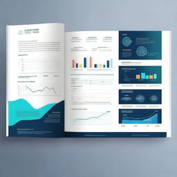 A detailed and visually appealing report cover with a professional design