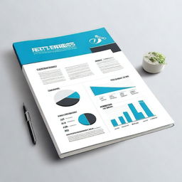 A detailed and visually appealing report cover with a professional design