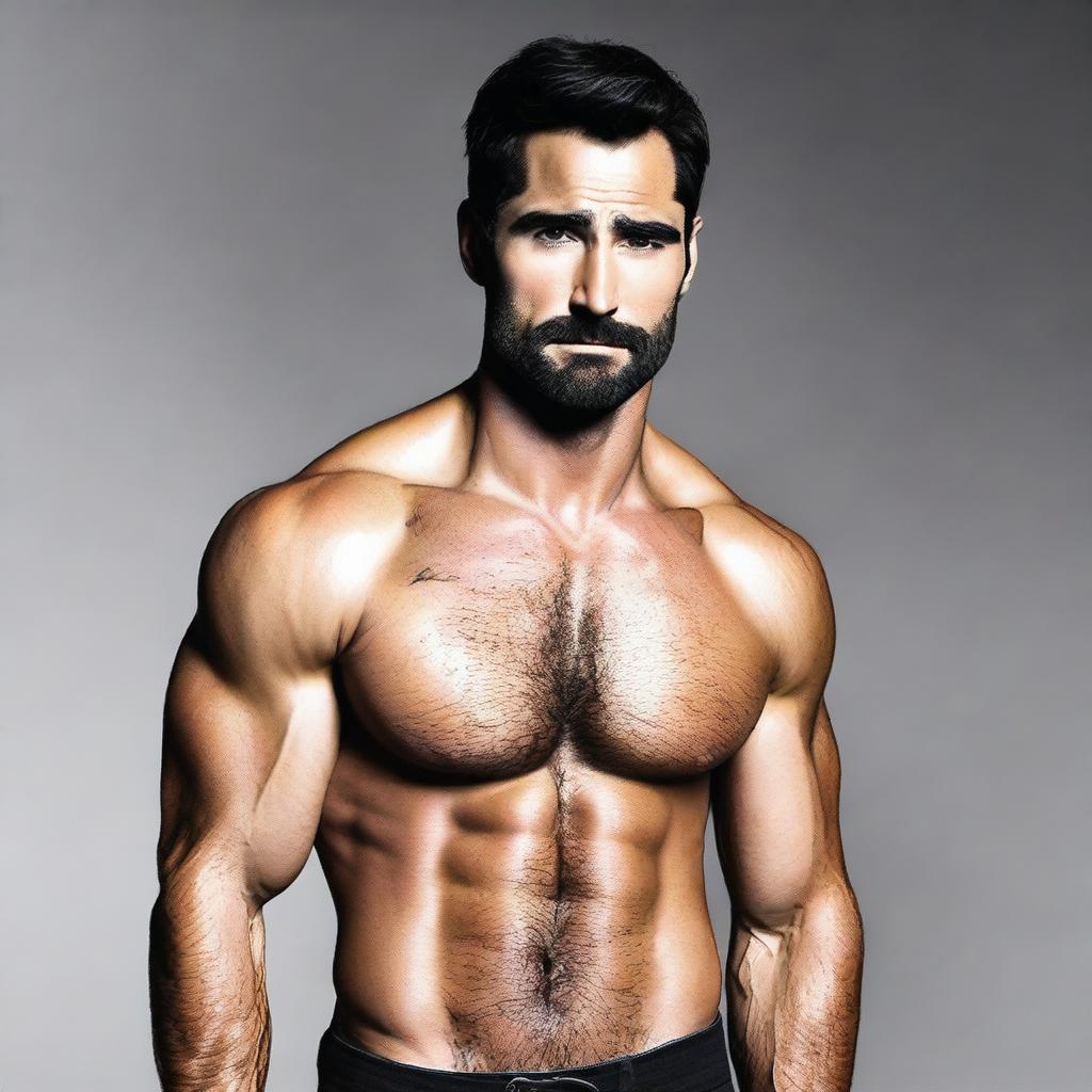 Create an image of Tyler Hoechlin looking sexy