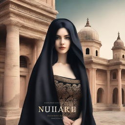 A captivating book cover featuring an ancient palace in the background, with its grand architecture and historical charm