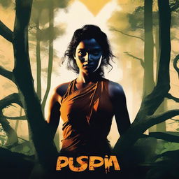 Create a movie poster for the film 'Pushpa'