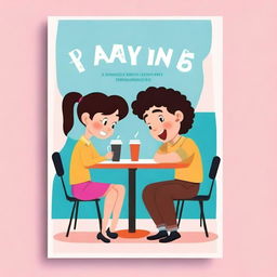 Create a poster for a romantic comedy novel featuring characters named Rayn and Dere