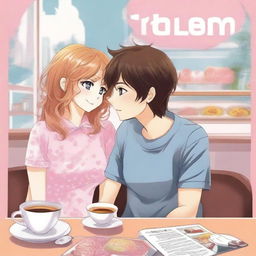 Create a poster for a romantic comedy novel featuring characters named Rayn and Dere