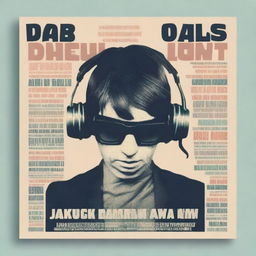 A poster for a DJ event featuring alternative British pop music from bands like Oasis