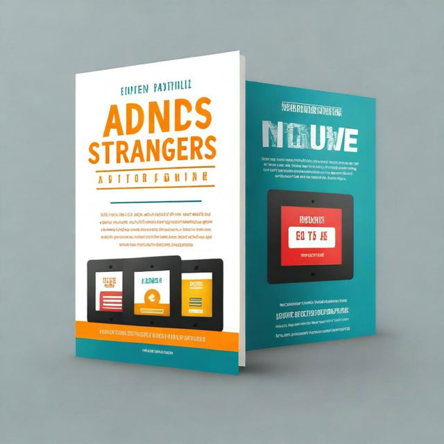 Design an ebook cover with the title 'Test Ads Right: Turn Strangers into Paying Customers'