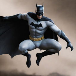 White Batman combined with Spider-Man in a dynamic superhero pose