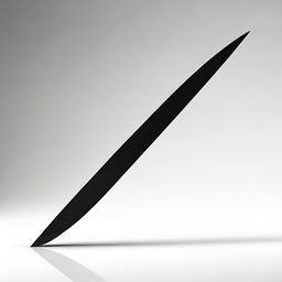 A sleek and modern depiction of a sharp edge, possibly of a blade or a geometric shape