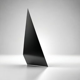 A sleek and modern depiction of a sharp edge, possibly of a blade or a geometric shape