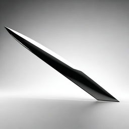 A sleek and modern depiction of a sharp edge, possibly of a blade or a geometric shape