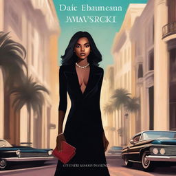 A book cover featuring a young black woman standing on Rodeo Drive in Beverly Hills, dressed stylishly