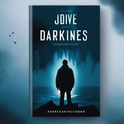 Create a book cover for a novel titled 'Dive to Darkness'