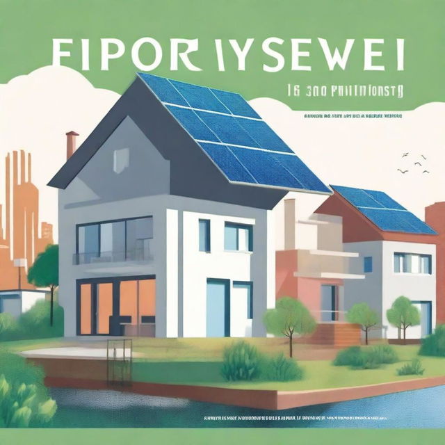 A book cover illustrating the impact of housing on climate change