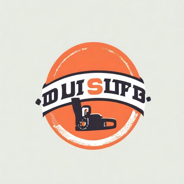 A business logo with primary colors orange and white that says 'Custom Cuts'