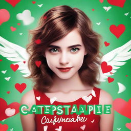 Create a book cover for a novel titled 'Catastrophe Caused by Cupid'