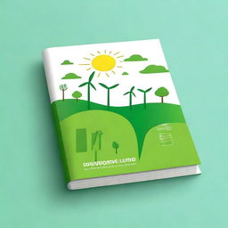 Design a book cover with a sustainability theme