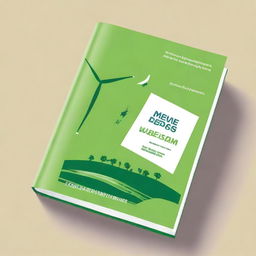 Design a book cover with a sustainability theme