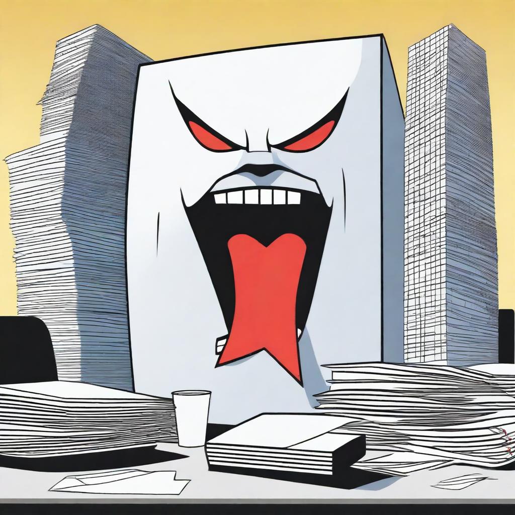 A movie poster titled 'Attack of the Killer Office Supplies'