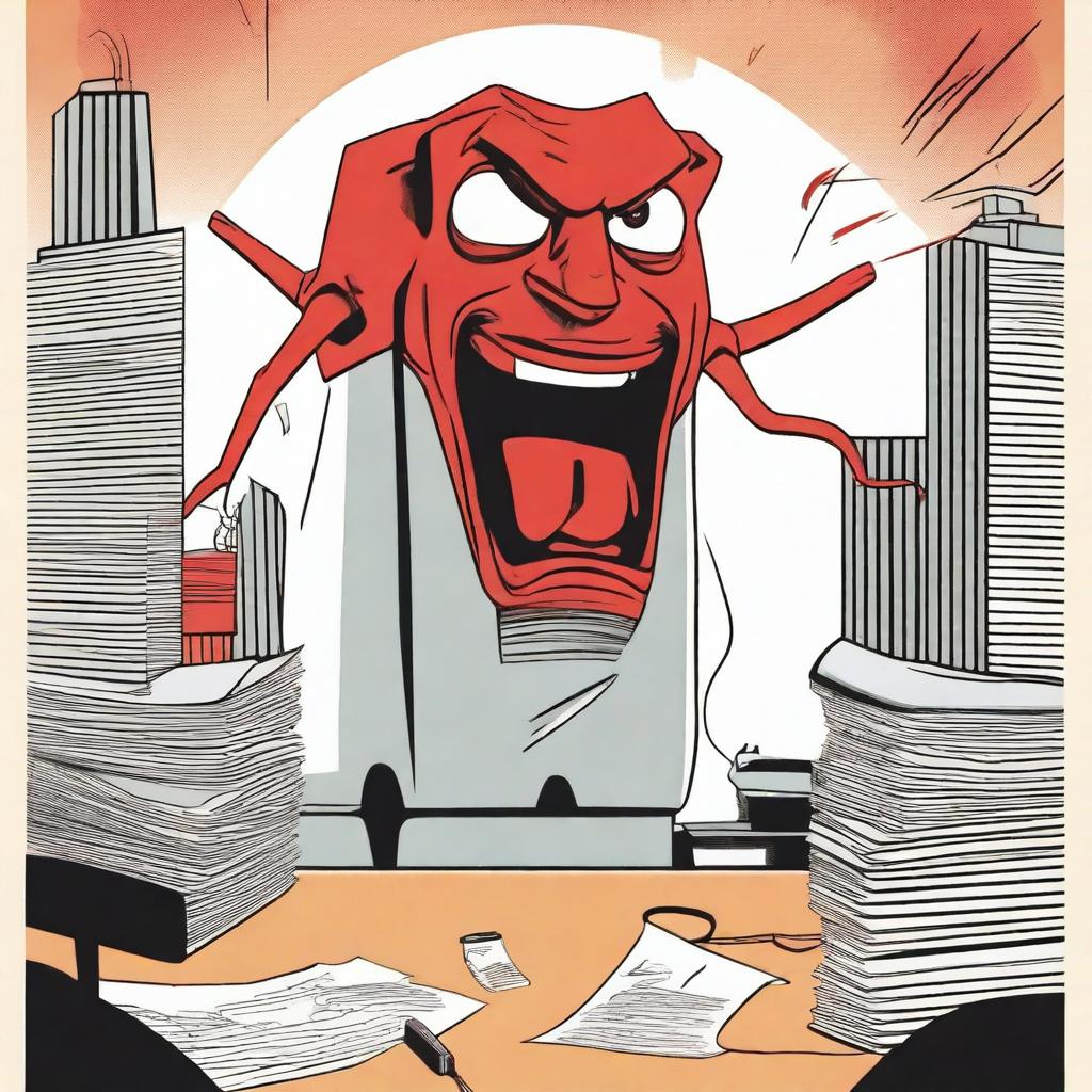 A movie poster titled 'Attack of the Killer Office Supplies'