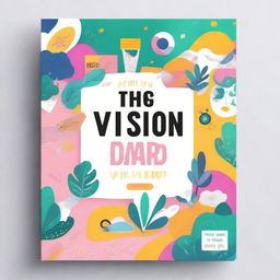 Create a book cover with the title 'The Vision Board'