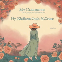 Create a book cover for 'My Clementine Colored Rose' by Robert Cade about an anxious preoccupied man who falls in love with a dismissive avoidant woman